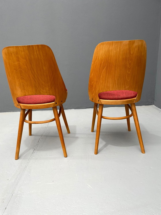 Image 1 of Pair of TON Model 514 Dining Chairs – Radomír Hofman, 1960s