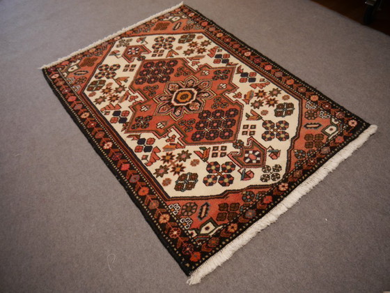 Image 1 of Vintage Persian rug, approximately 160 x 110 cm, hand-knotted from wool