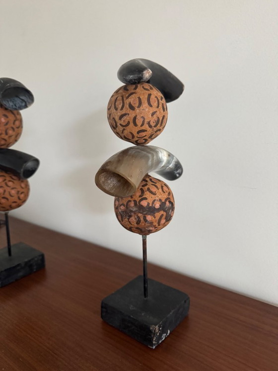 Image 1 of Rare sculture in corno di bufalo