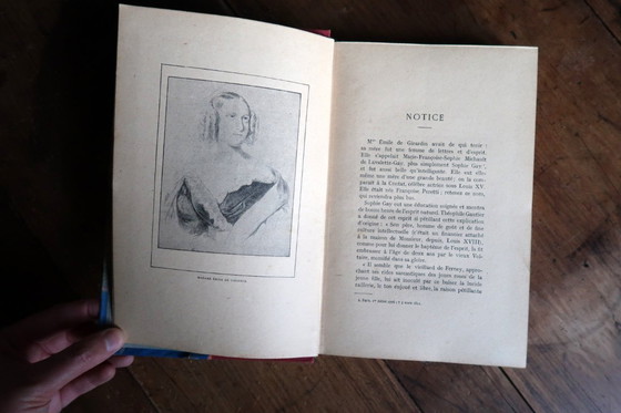 Image 1 of Antikes französisches Buch „La Joie Fait Peur“ von Mme Émile de Girardin, ca. 1920er Jahre – Marmorierter Einband – 2C47