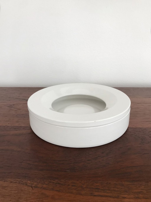 Barbados ceramic ashtray by Angelo Mangiarotti for Danese, 1964