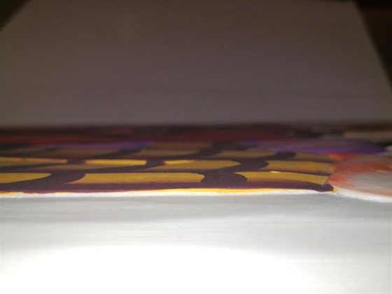 Image 1 of Cornice artigianale in rilievo africano vintage / 62 x 42 cm / anni '80