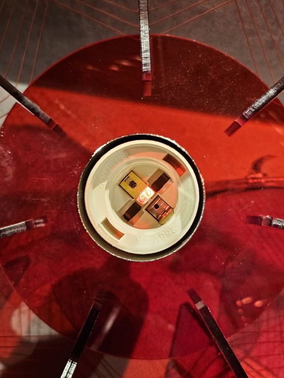 Image 1 of Paul secon? Futuristic space-age pendant lamp made of plexiglass and nylon thread