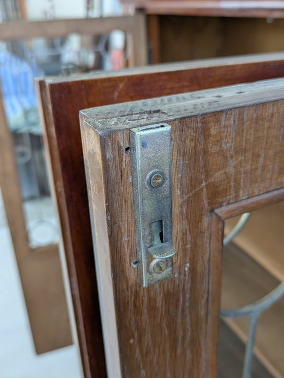 Image 1 of Vitrine - Hout, Messing, Glas