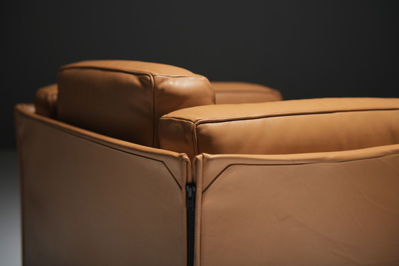 Image 1 of Grande set di poltrone DUC 405 in pelle di Mario Bellini per CASSINA Italia