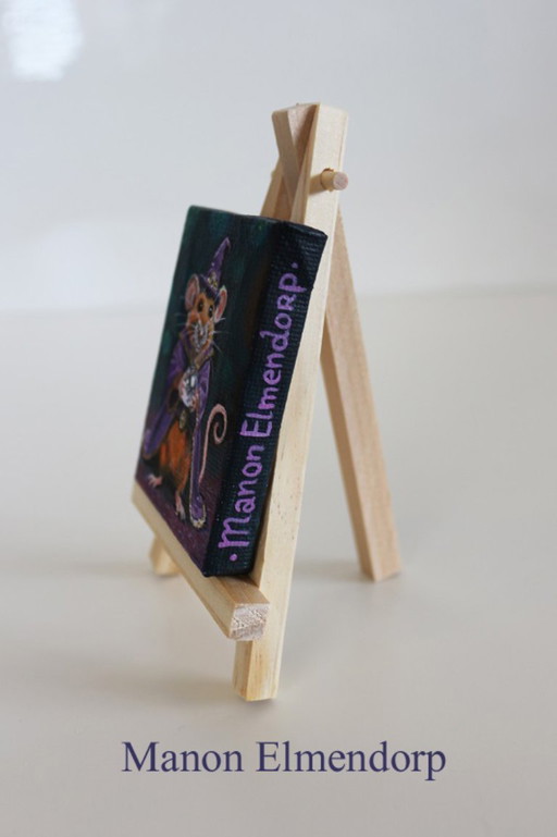 Hand-painted Mouse Painting "The Great Magician"