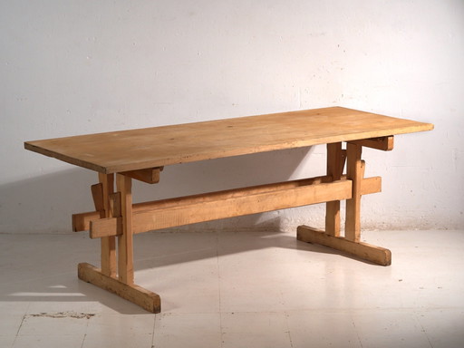 Antique Pine Refectory Dining Table – Central Europe, circa 1900