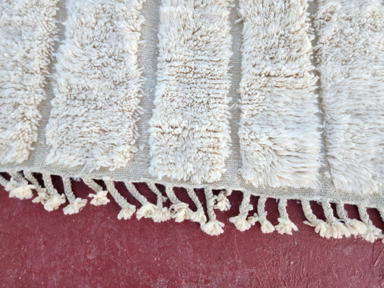 Tappeto Beni Ouarain 240x160 cm – Lana Naturale Non Tinta – Motivo a Rilievo Scolpito – Tappeti, Cotone (photo 6 of 7)