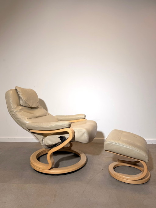 Sillón reclinable Himolla con otomana – verstelbare relaxstoel