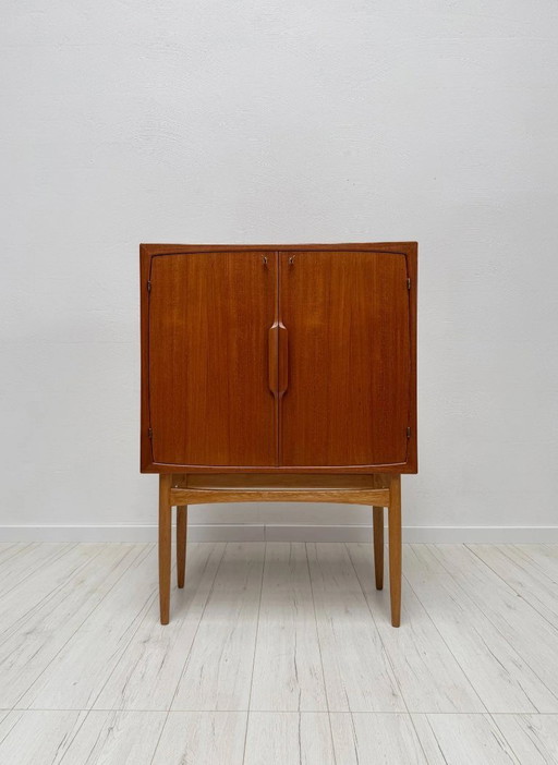 Vintage Torbjørn Afdal 'Bacchus' Teakhouten barkast voor Mellemstrand Møbelfabrik, Noorwegen, jaren 50