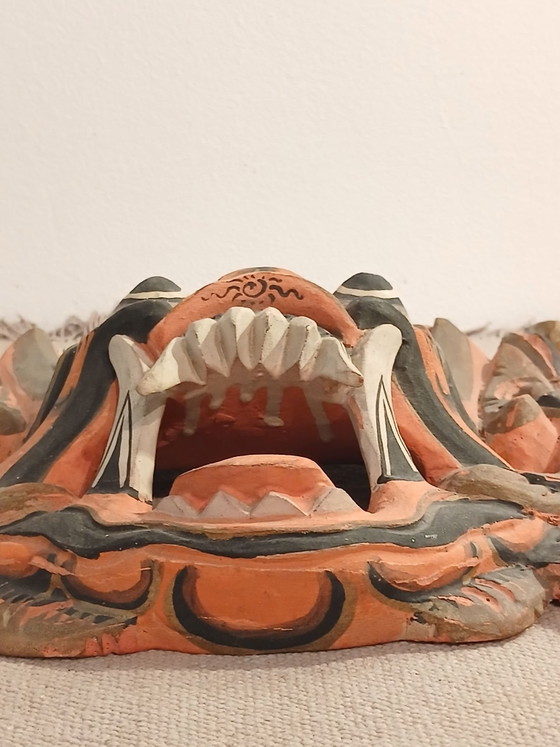 Authentische alte Balinesische Barong Maske 3. Trinestra Auge spätes 19. Jh., barong bali trinestra (Foto 15 von 15)