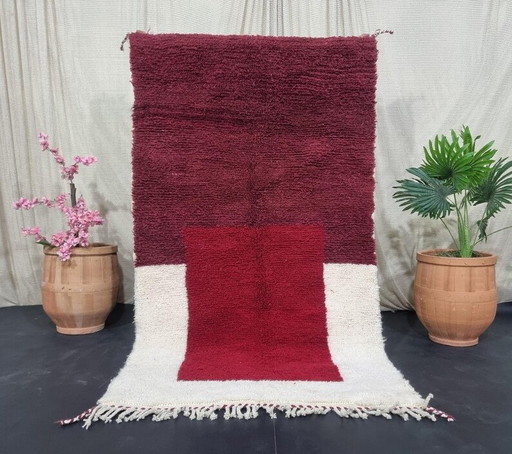 Berberkleed van natuurlijke wol, handgemaakt volgens traditionele methoden, afmeting 1,5/3,5 m