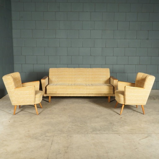 Zona salotto vintage – divano/divano letto – poltrone – anni '60