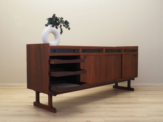 Image 1 of Buffet en bois de rose, design danois, années 1960, fabricant : Hans Bech