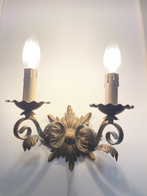 Lampe console style Regency Rococo 