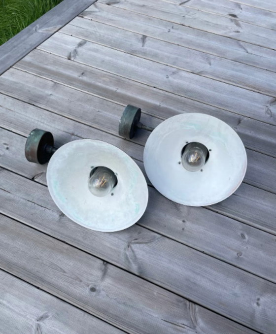 Coppia di Applique da Esterno 'Nyhavn' di Alfred Homann & Ole Kjaer per Louis Poulsen - Danimarca – Metal (photo 6 of 12)