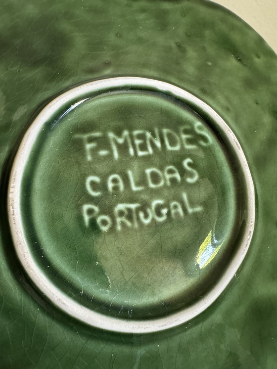 Image 1 of Caldas vintage ceramic green cabbage soup tureen
