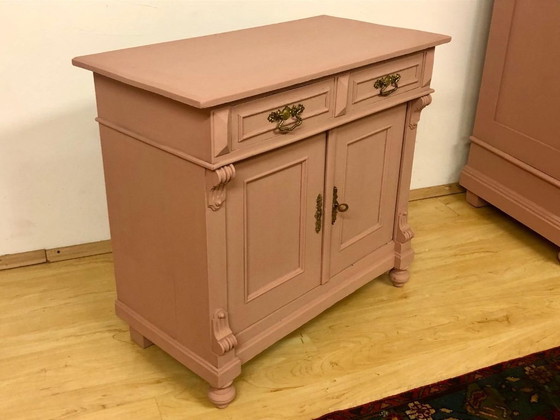 Image 1 of Traumhafte kleine Gründerzeit Kommode um 1880 à Altrosa