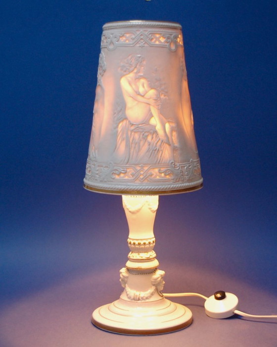 Image 1 of Lampada litofania in porcellana, Germania anni '70