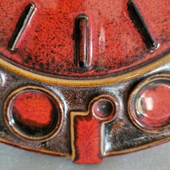 Image 1 of Horloge space age,fat Lava en céramique émaillée, west germany, vintage 1960,70 