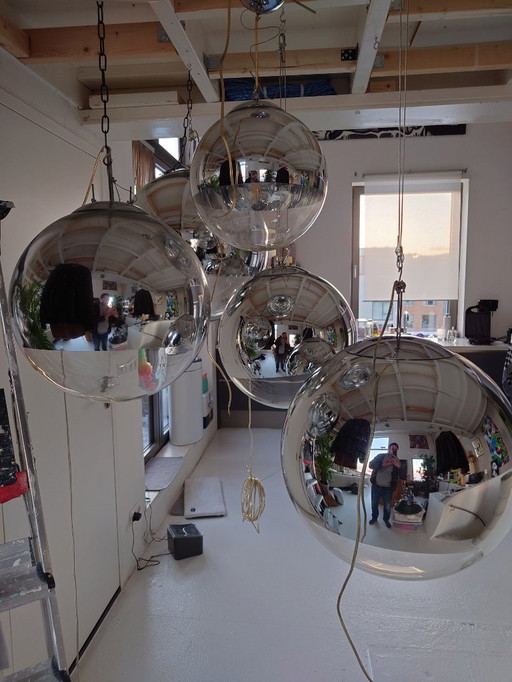 Juego de 5 lámparas colgantes Mirrorball