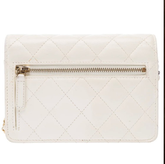 Image 1 of Borsa CHANEL Timeless/Classique en Cuir Blanc - 103251 Prezzo di vendita