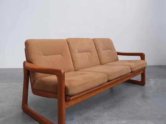 Divano Vintage in Teak Holstebro Danese Mid-Century – Divani 3 posti, Pelle, Legno (photo 7 of 7)