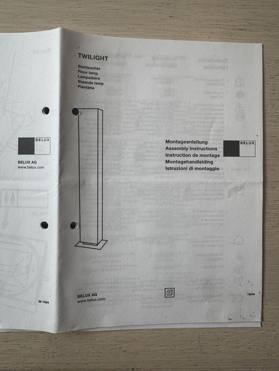 Image 1 of 2 x Belux Twilight Floor Lamp