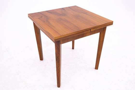 Image 1 of Table carrée Art déco, Pologne, années 1940.