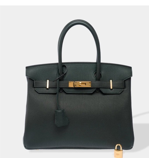 Sac HERMES Birkin 30 en Cuir Vert - 103372 Sale price