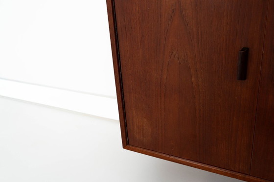 Image 1 of Modulaire wandkast van teakhout, Deens design, jaren 60, gemaakt in Denemarken.