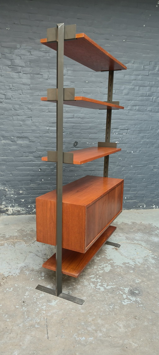 Vintage Teak Jaren 60 Deens Scandinavisch Boekenkast Roomdivider