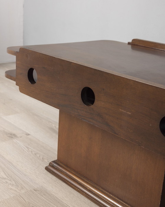 Image 1 of Vintage 60s coffee table with storage unit Italian design 