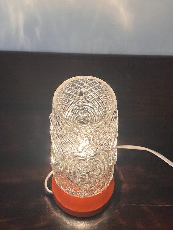 Image 1 of Lampada da tavolo arancione vintage anni '70