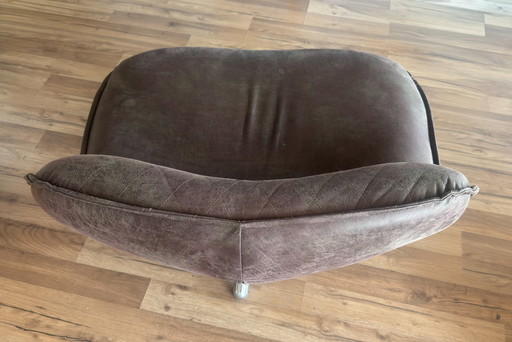 2x design lederen draaifauteuil
