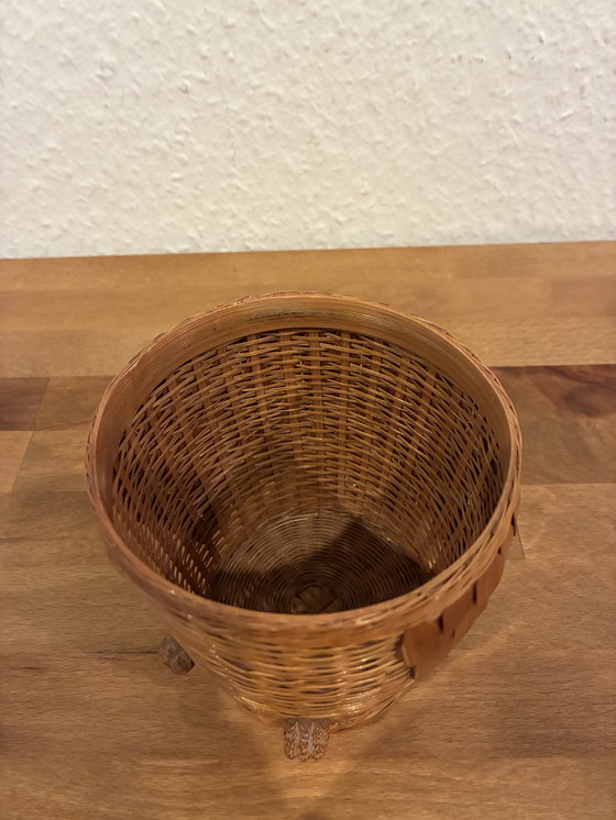 Image 1 of Owls made from rattan and wood