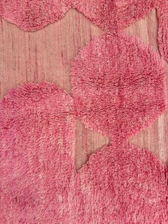 Image 1 of Handmade Pink 200X300cm, Soft and Plush Textured Rug, Bohemian Home Decor, Cozy Pink Area Rug with Tassels, Shaggy Carpet for