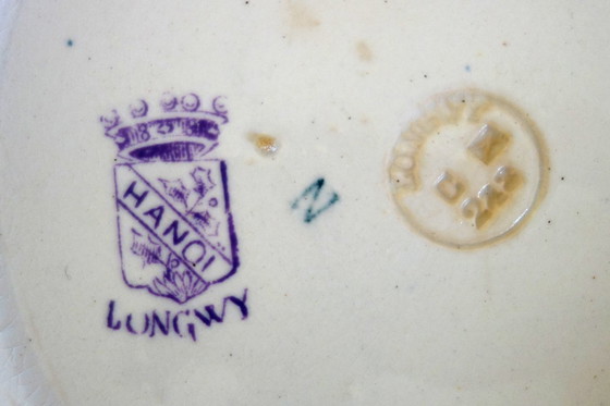 Image 1 of Soupière Longwy Modèle Hanoi Terre de Fer Début XXème