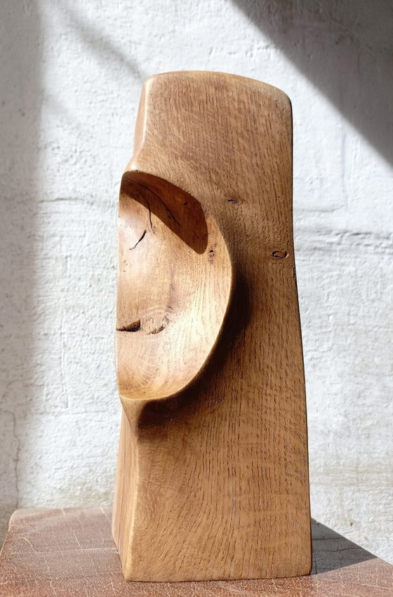 Vaso / scultura in rovere massiccio intagliato – retroDom, Vasi, Wood (photo 7 of 8)