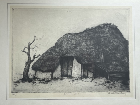 Image 1 of 4 etchings by Dirk Baksteen – signed and numbered