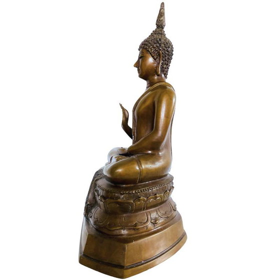 Buda tailandés de bronce lote 185 – Esculturas, Bronze, Gold (photo 3 of 10)