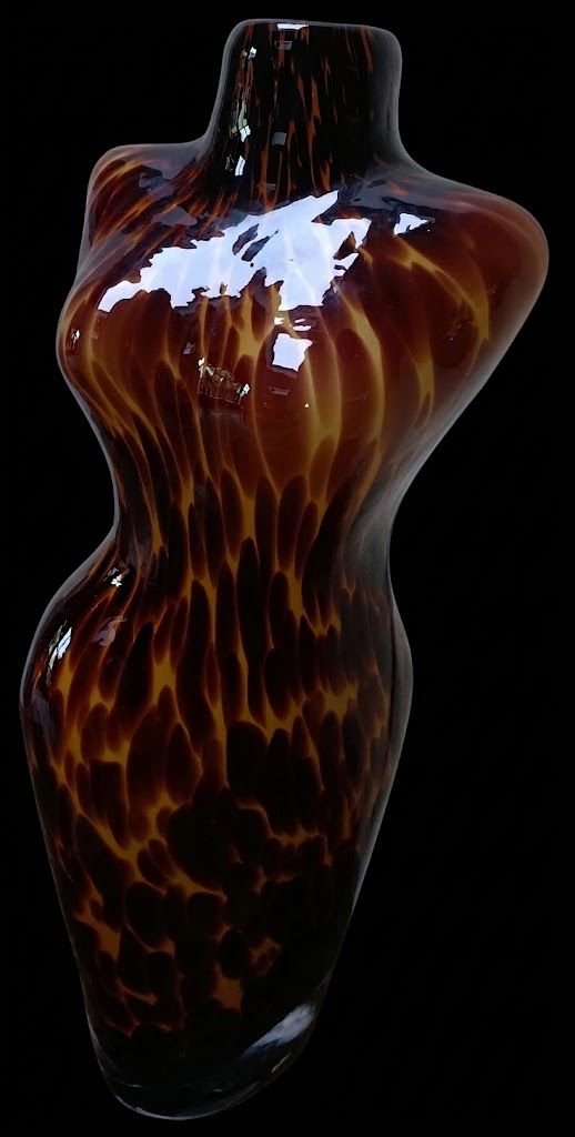 Vaso Valerius particolarmente bello!!, murano, Vasi, Vetro, Nero (foto 2 di 8)