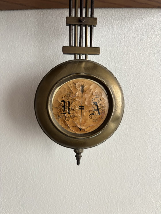 Antike Wanduhr mit Pendel – Uhren, Metal, Wood (photo 2 of 6)