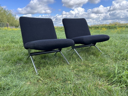 Set aus 2 Vintage-Sesseln Gispen 1431, entworfen von André Cordemeyer (1961)