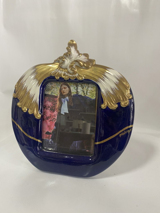 Image 1 of Signed vintage ceramic photo frame