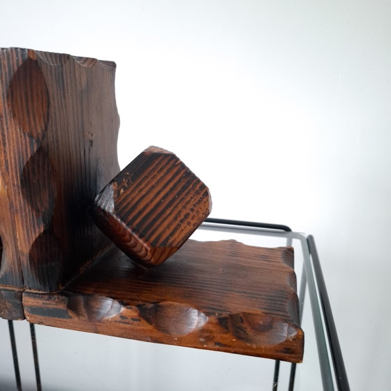 Set di fermalibri vintage in legno in stile Art Déco, anni '30/'40. – Oggetti decorativi, Wood (photo 4 of 8)