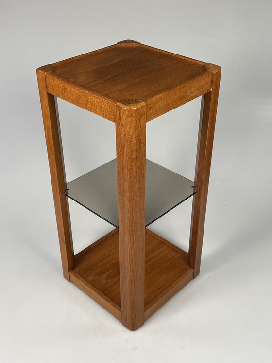 Image 1 of Vintage Pilaar / Etagère / Plantenstaander, Uldum Mobler, Denemarken 1970's