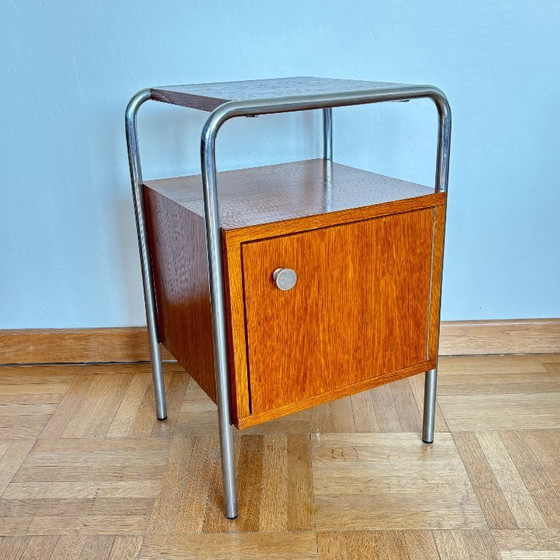 Image 1 of Functioneel nachtkastje, Kovona, Tsjechoslowakije