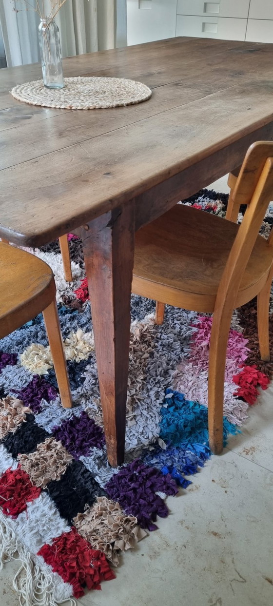 Image 1 of Curated dining room ensemble with rare vintner's table & Horgen-Glarus chairs