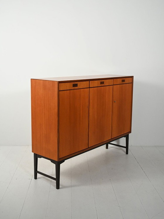 Image 1 of Skandinavisches Highboard „Skaraborgs“ aus den 1960er–70er Jahren